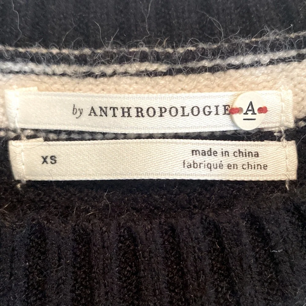 Anthropologie Rebekah Striped Tunic Sweater